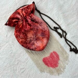 FREE PEOPLE Talk To Me Clutch Heart Throb Pink Crossbody Bag--NWOT